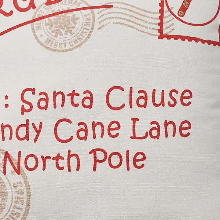 North Pole Postcard Pillow