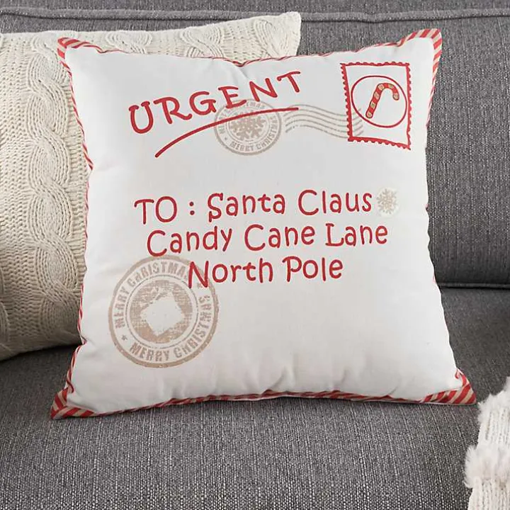 North Pole Postcard Pillow