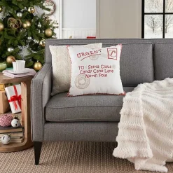 North Pole Postcard Pillow