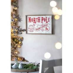 North Pole Trading Post Wall Plaque
