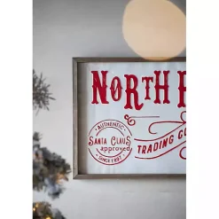 North Pole Trading Post Wall Plaque