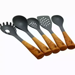 Nylon Wood Inspired 5-pc. Kitchen Tool Set