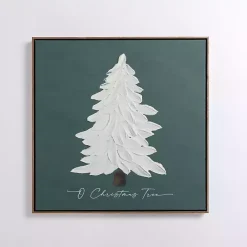 O Christmas Tree Stucco Framed Canvas Print