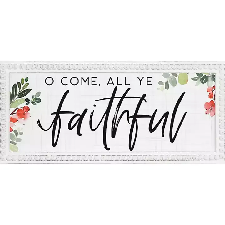 O Come All Ye Faithful Wall Plaque