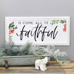 O Come All Ye Faithful Wall Plaque