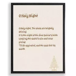 O Holy Night Black Framed Wall Plaque