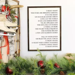 O Holy Night Framed Wood Wall Plaque