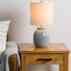 Ocean Blue Ceramic Table Lamp