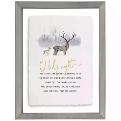 Oh Holy Night Framed Wall Plaque