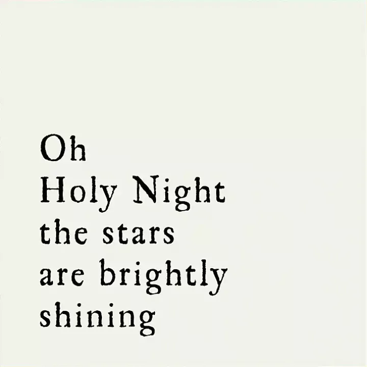 Oh Holy Night Gold Framed Canvas Art Print