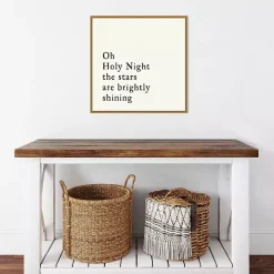 Oh Holy Night Gold Framed Canvas Art Print
