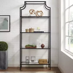 Oil-Rubbed Bronze 4-Tier Glass Ashlee Etagere