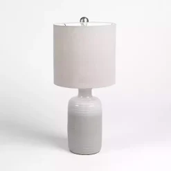 Ombre Gray Ceramic Table Lamp