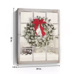 On The Farm Window View Canvas Art Print