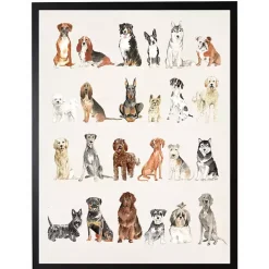 One Big Happy Dog Family Framed Wall Plaque