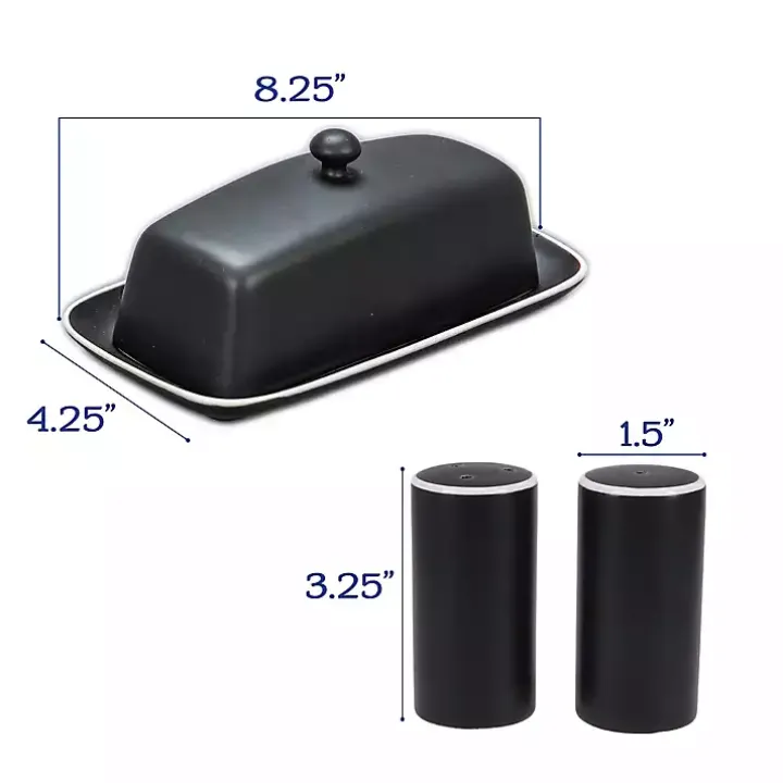 Onyx Stoneware 7-pc. Kitchen Accessories Set