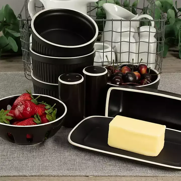 Onyx Stoneware 7-pc. Kitchen Accessories Set