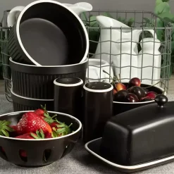 Onyx Stoneware 7-pc. Kitchen Accessories Set