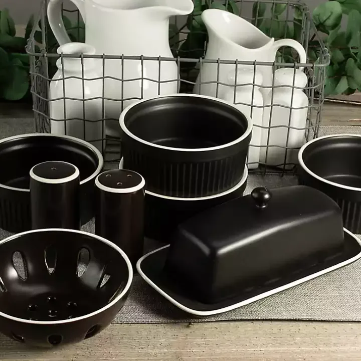 Onyx Stoneware 7-pc. Kitchen Accessories Set
