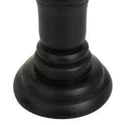 Onyx Turned Wood 3-pc. Candle Holder Set