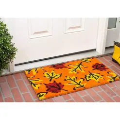 Orange Fall Botanical Doormat