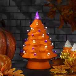 Orange Nostalgic LED Halloween Tree