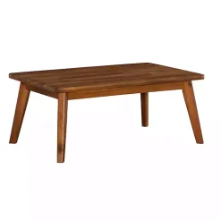 Orange 4-pc. Acacia Wood Outdoor Living Set