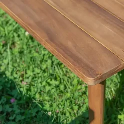 Orange 4-pc. Acacia Wood Outdoor Living Set