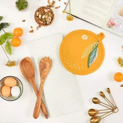 Orange 2-pc. Kitchen Towel and Pot Holder Set