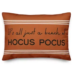 Orange Striped Hocus Pocus Pillow