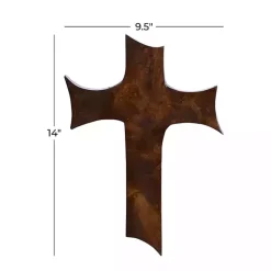 Organic Shape Cross Wall Plaque, 14 in.