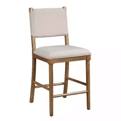 Oslo Cream Upholstered Counter Stools, Set of 2