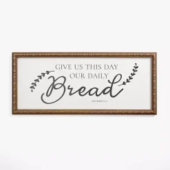 Our Daily Bread Framed Wall Plaque