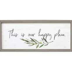 Our Happy Place Wall Plaque