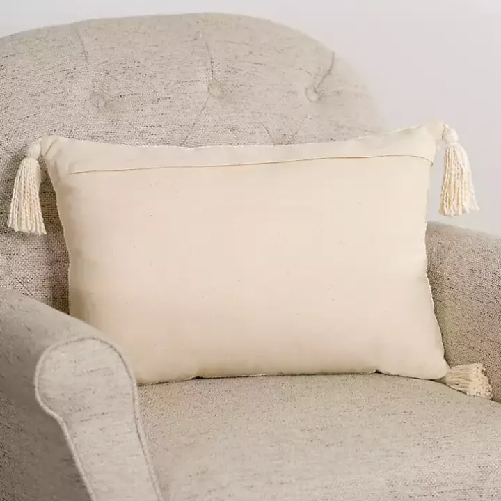 Our Nest Ivory Lumbar Pillow