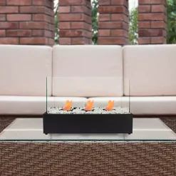 Outdoor Triple Flame Tabletop Fireplace