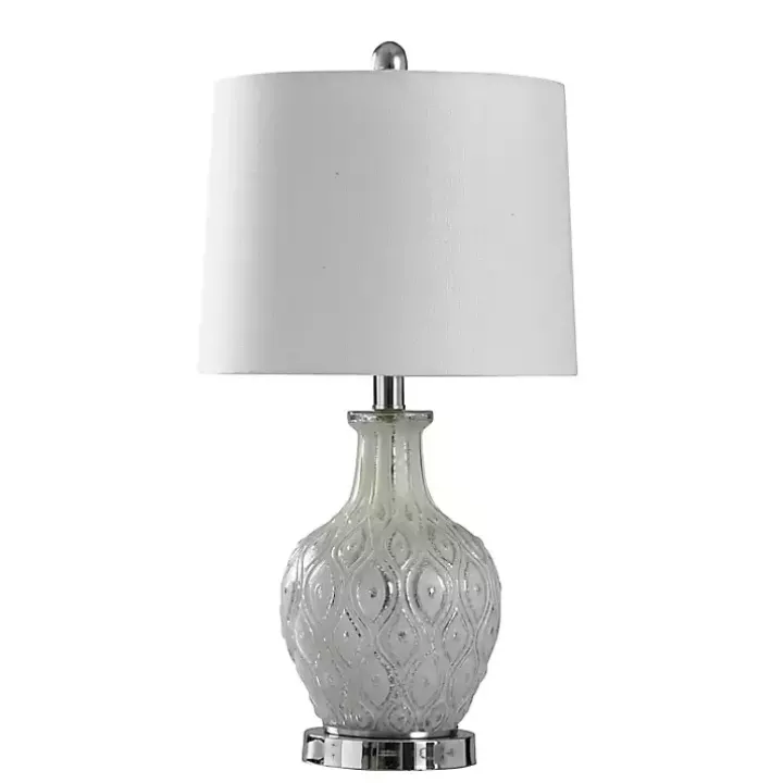 Painted Mercury Glass Table Lamp