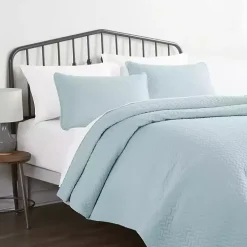 Pale Blue Herring 3-pc. Twin Quilted Coverlet Set