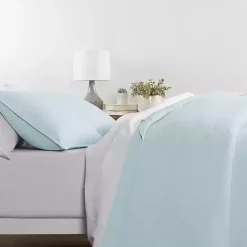 Pale Blue Herring 3-pc. Twin Quilted Coverlet Set