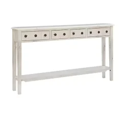 Paloma Cream 4-Drawer Console Table