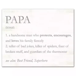 Papa Definition Wall Plaque