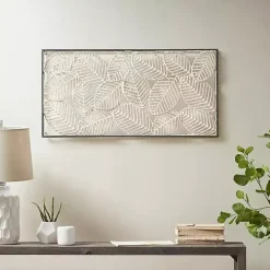 Paper Cloaked Leaves Metal Plaque