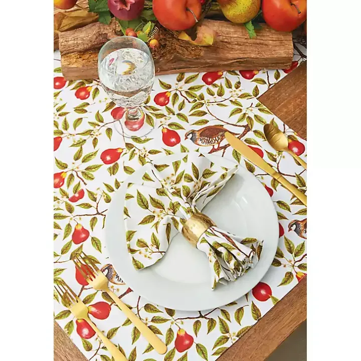 Partridge in a Pear Tree Placemats, Set of 6