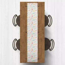 Pastel Easter Pattern Table Runner, 72 in.