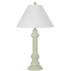 Pastel Green Coastal Ariel Table Lamps, Set of 2