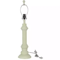 Pastel Green Coastal Ariel Table Lamps, Set of 2