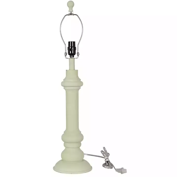 Pastel Green Coastal Ariel Table Lamps, Set of 2
