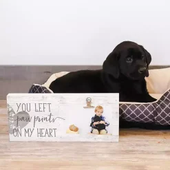 Paw Prints on My Heart Clip Picture Frame