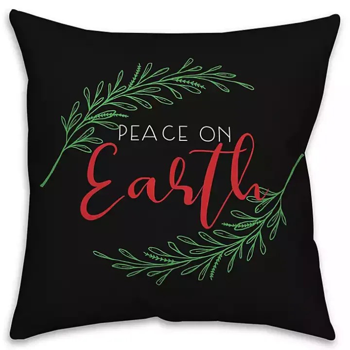 Peace on Earth Christmas Pillow