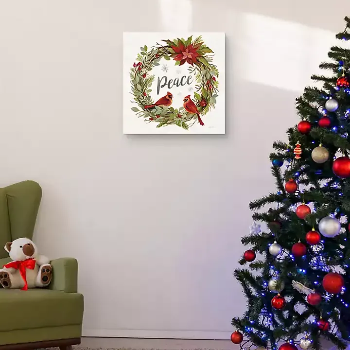 Peace Wreath Canvas Art Print